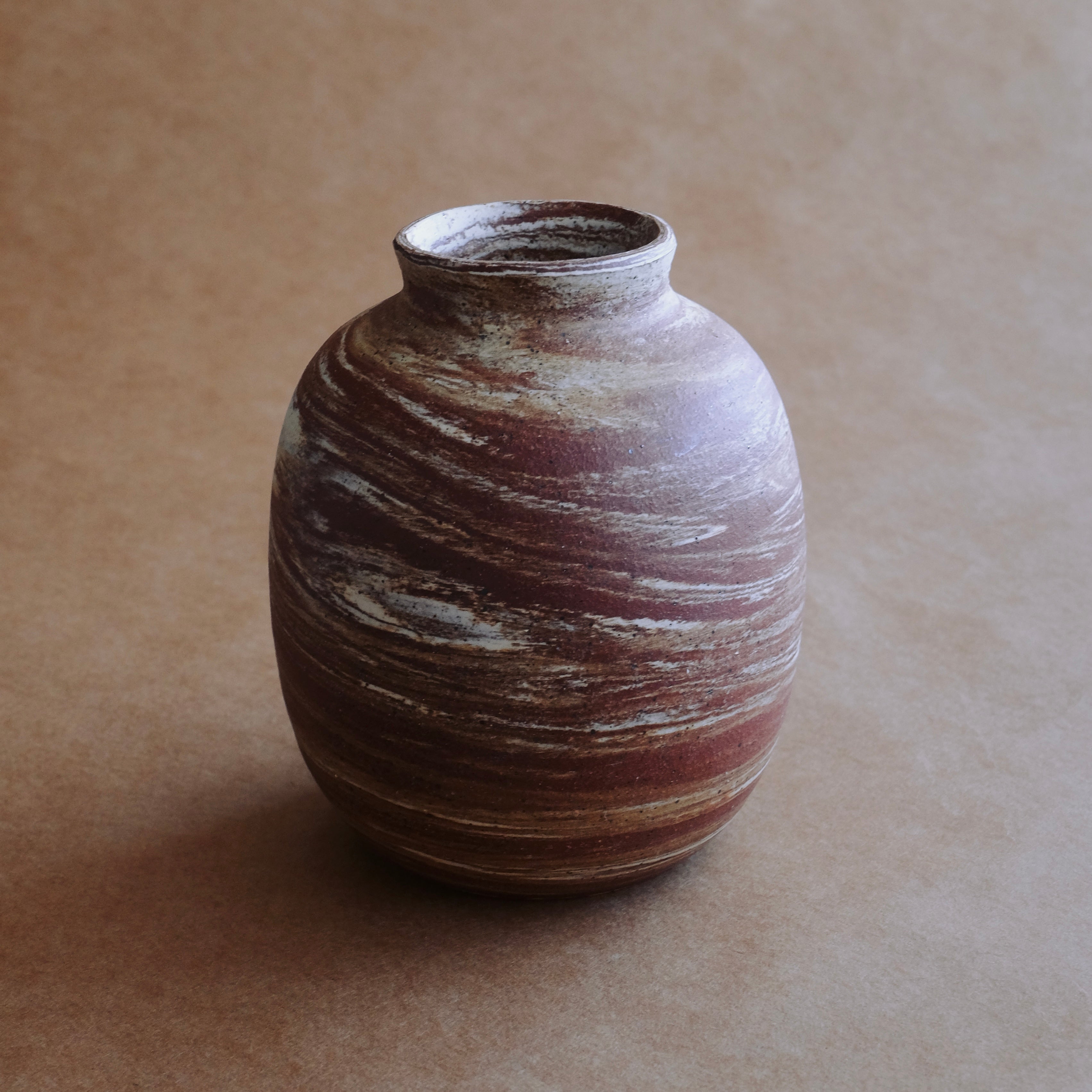 Medium Vase — Red Marble