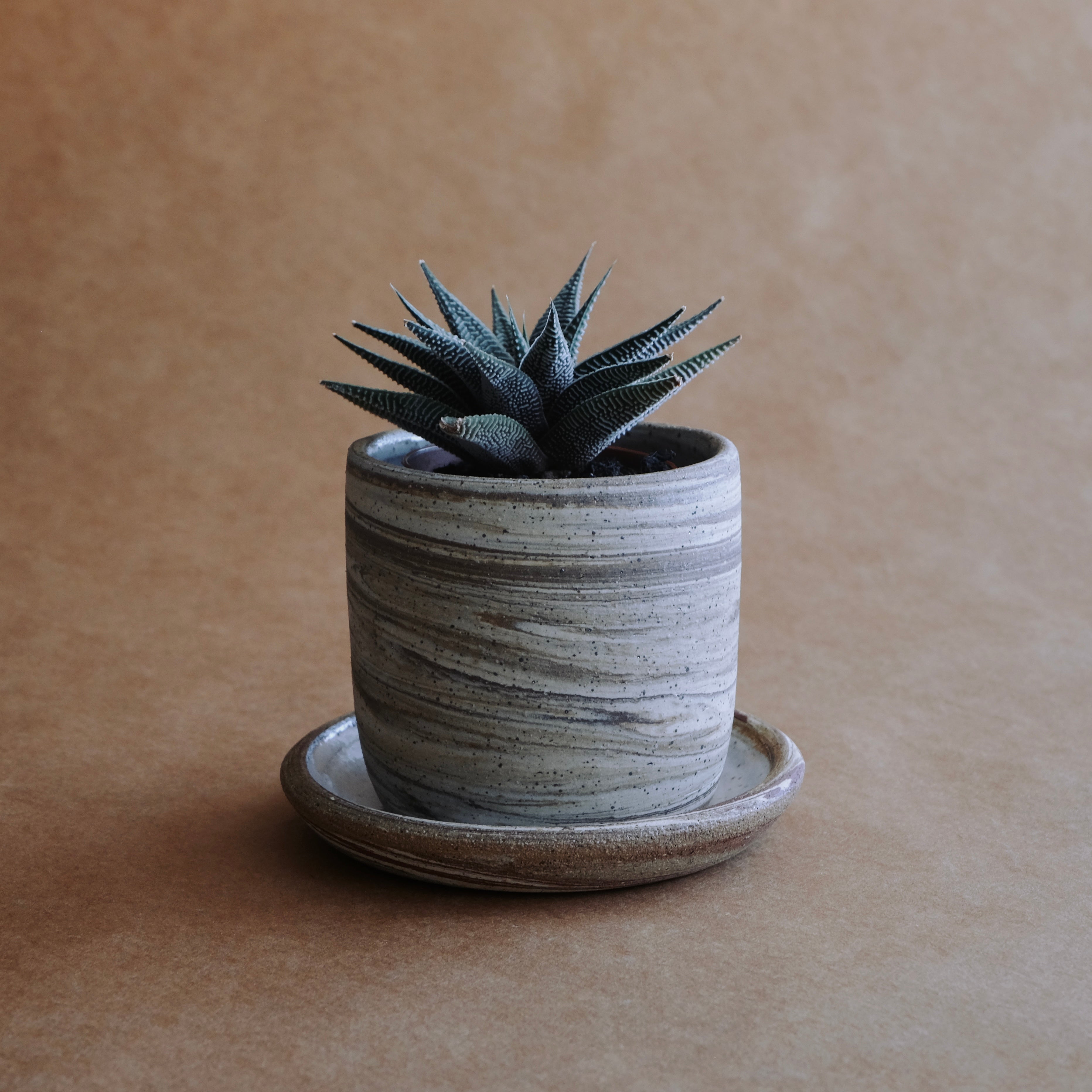Planter Set Mini — Contrast Marble