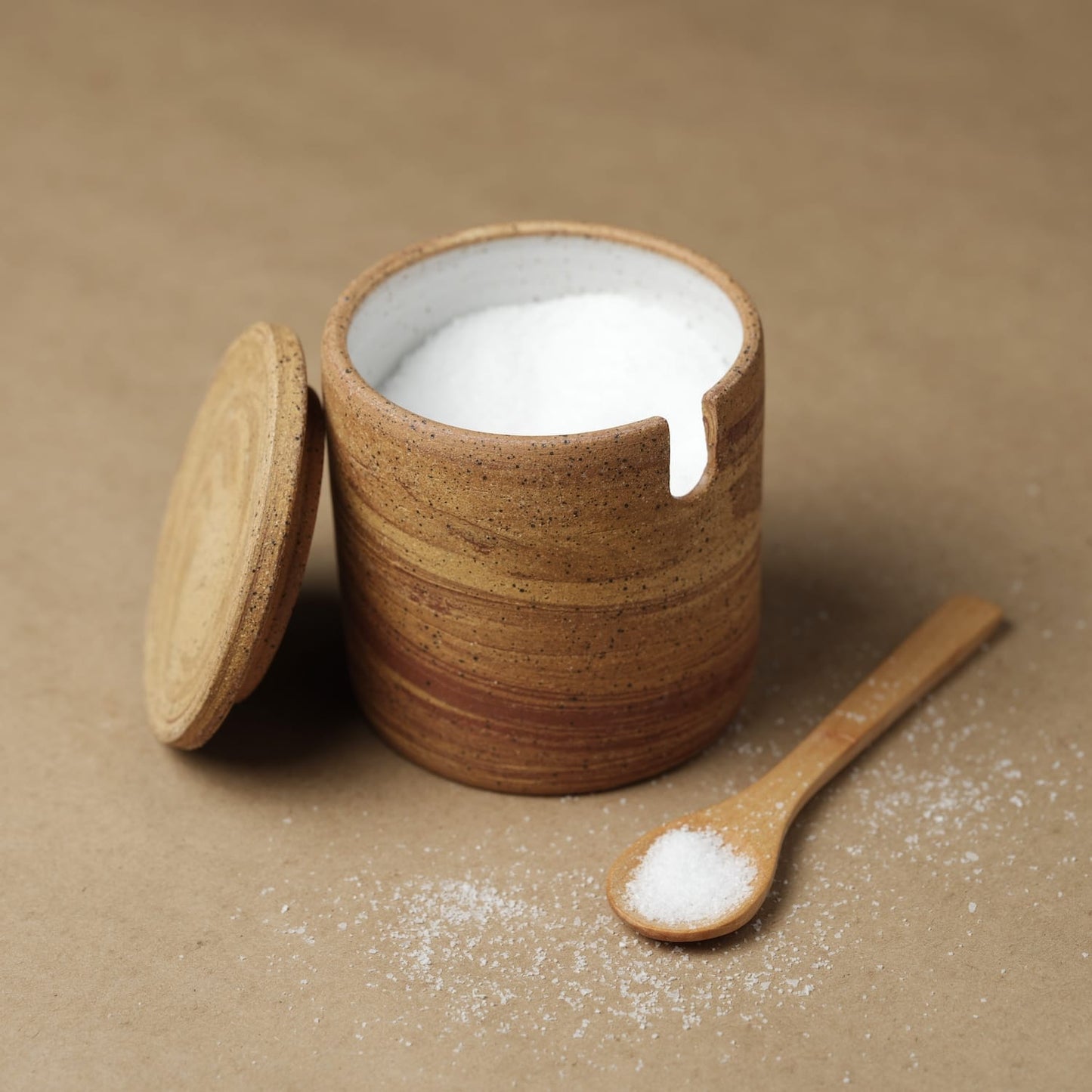 Salt Cellar with Spoon — Mars