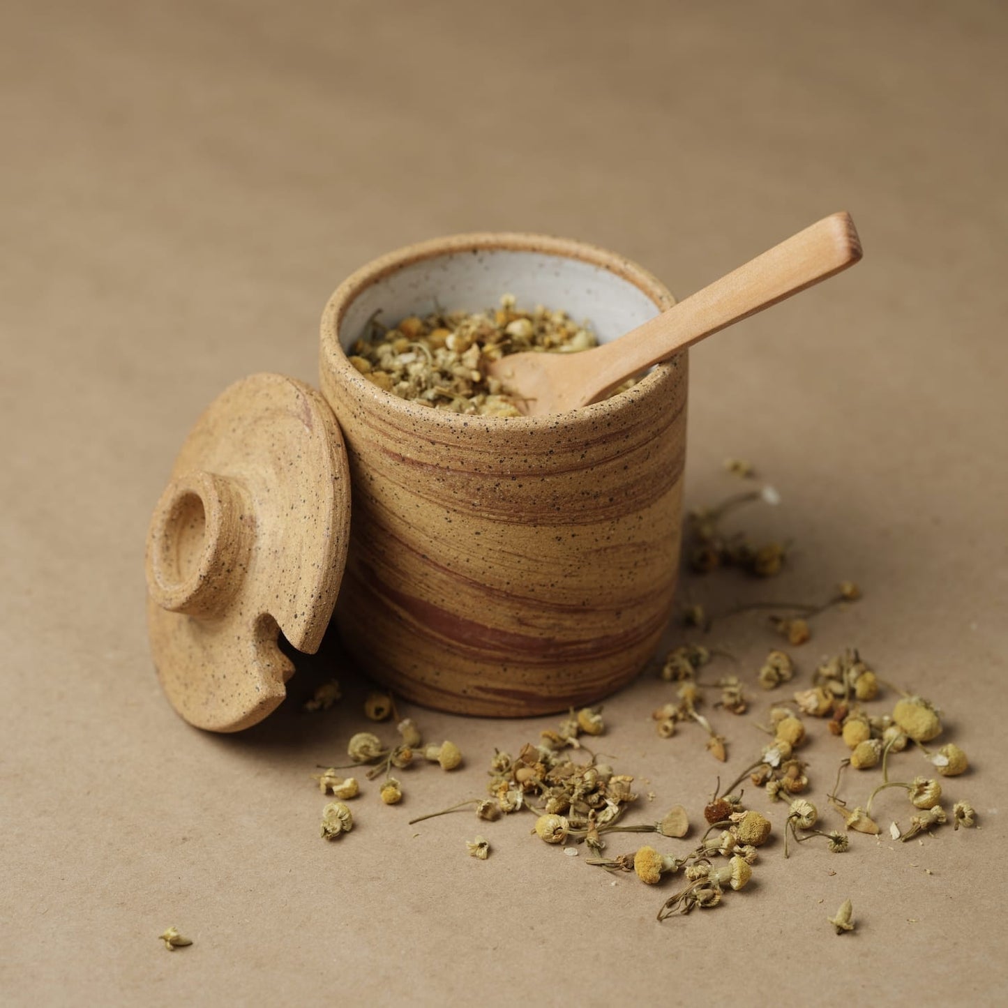 Lidded Jar with Spoon — Mars
