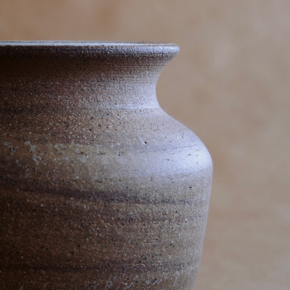 Short Vase — Brown Marble