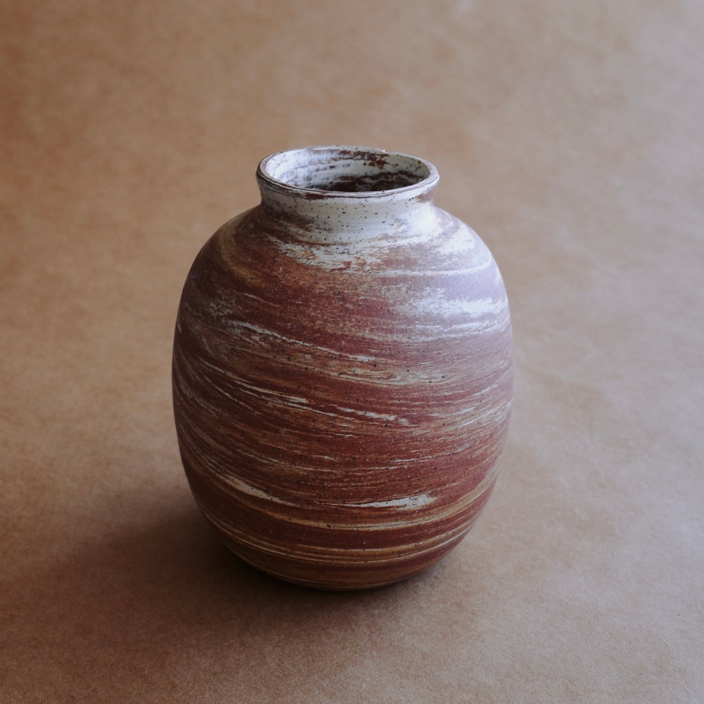 Medium Vase — Red Marble