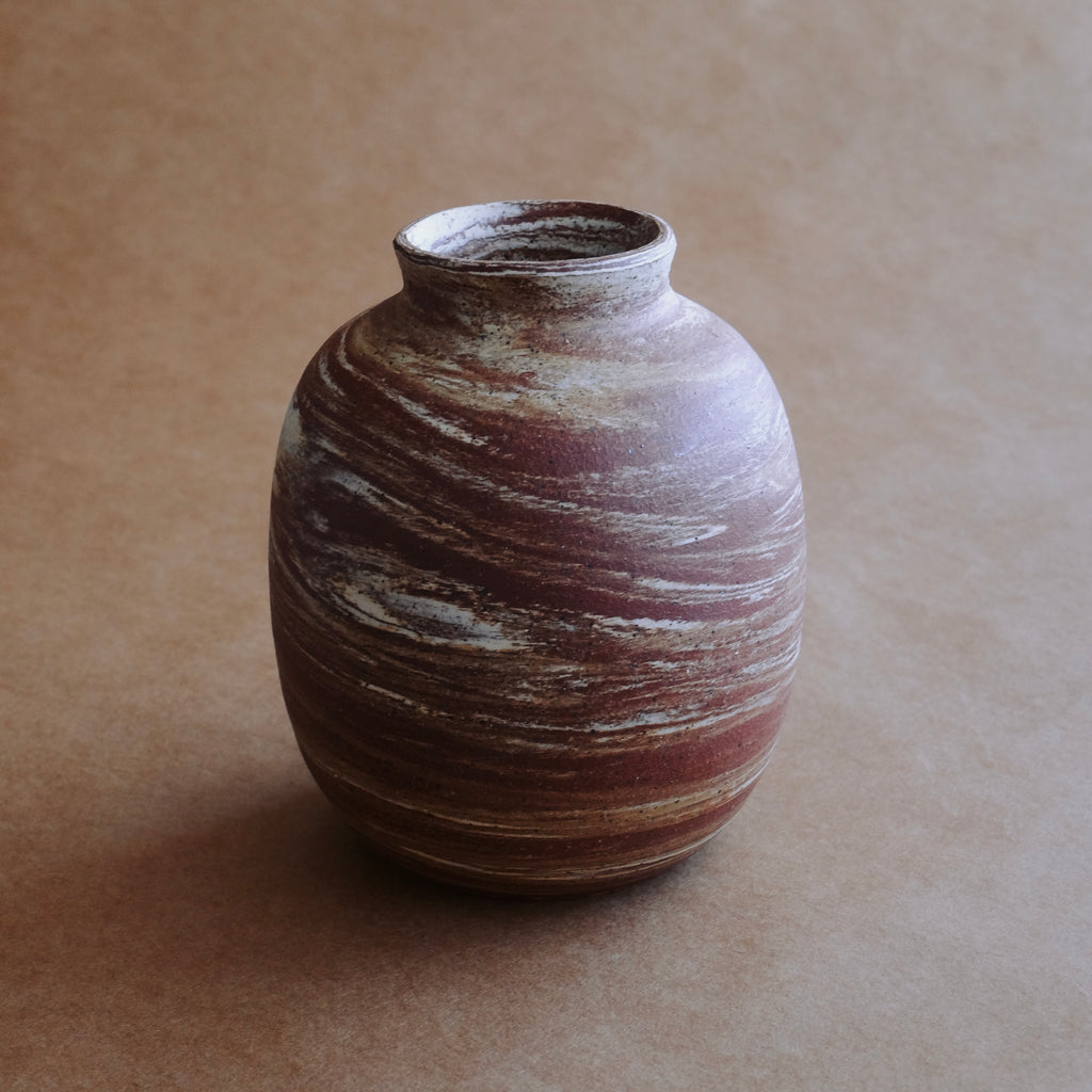 Medium Vase — Red Marble