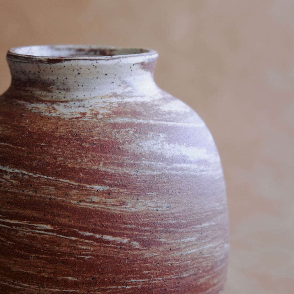 Medium Vase — Red Marble