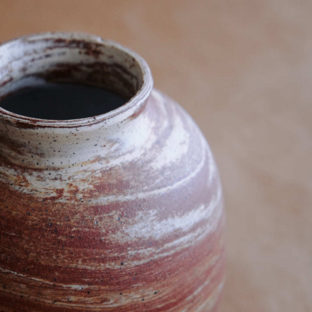 Medium Vase — Red Marble