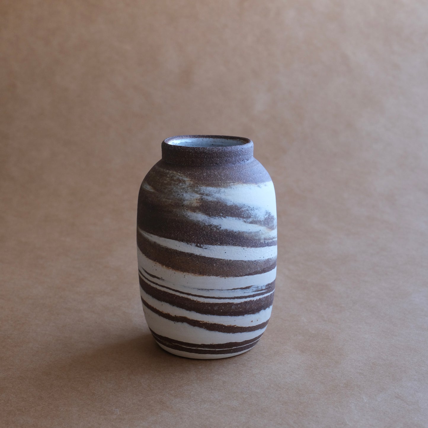Short Vase — Contrast Marble