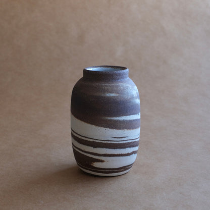 Short Vase — Contrast Marble