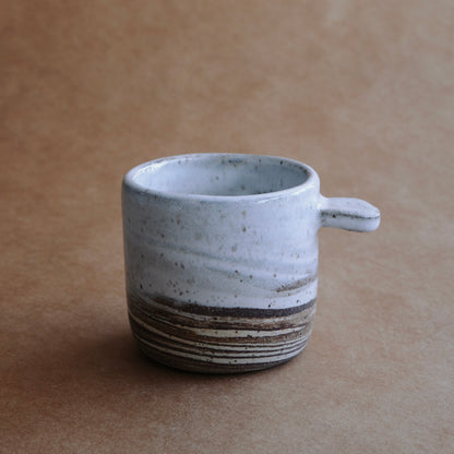 Cup with Finger Rest — Contrast Marble