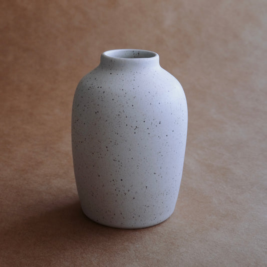 Short Vase — Oatmeal