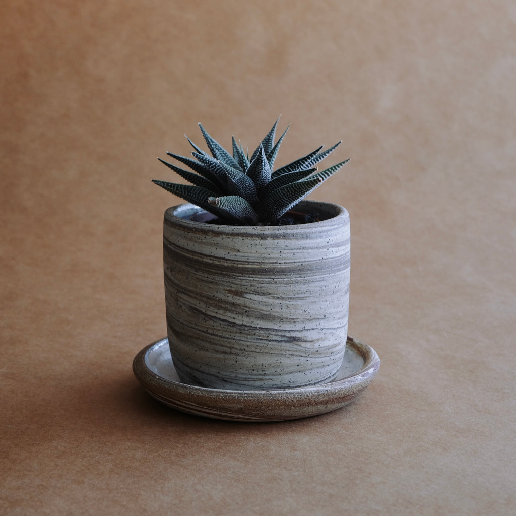 Planter Set Mini — Contrast Marble