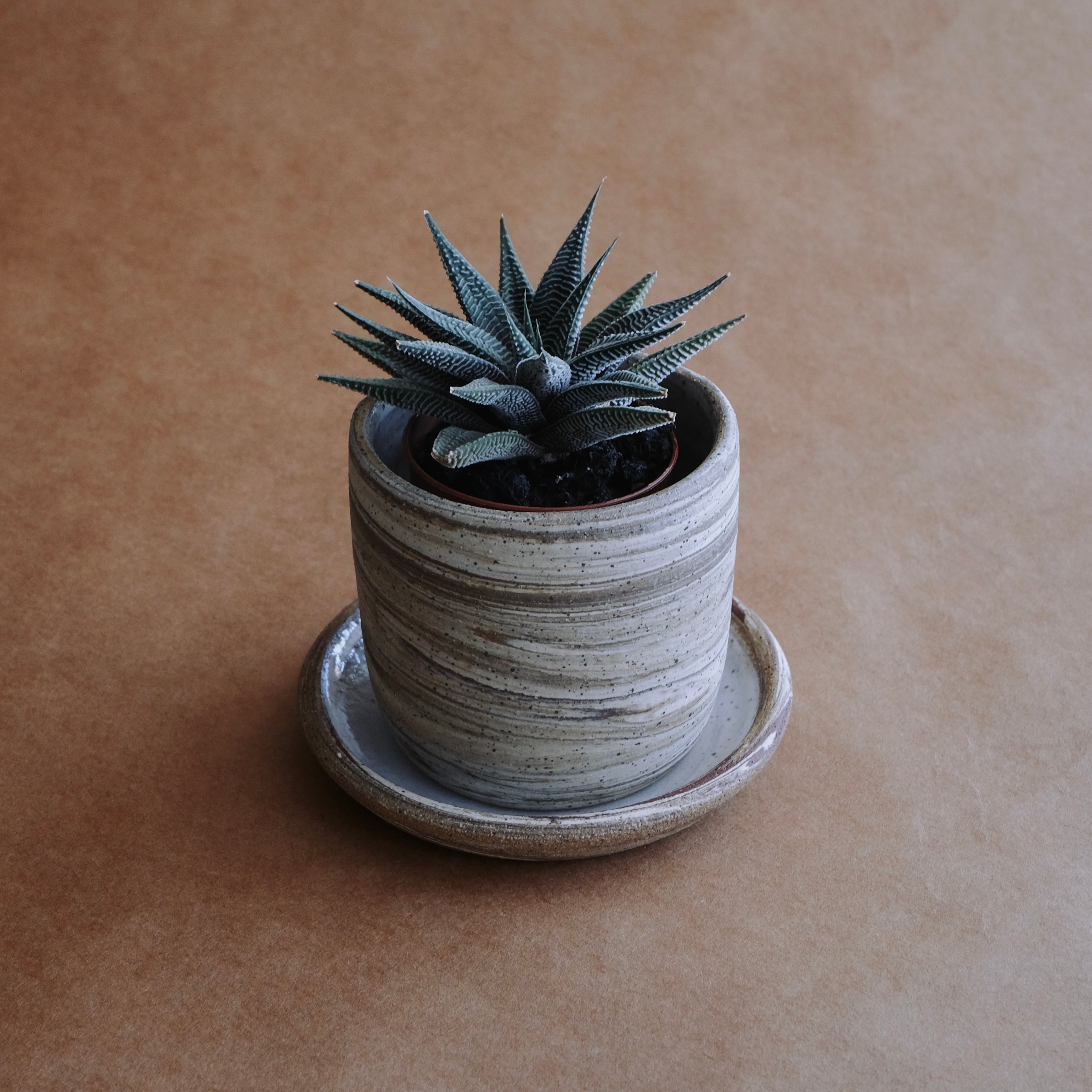 Planter Set Mini — Contrast Marble
