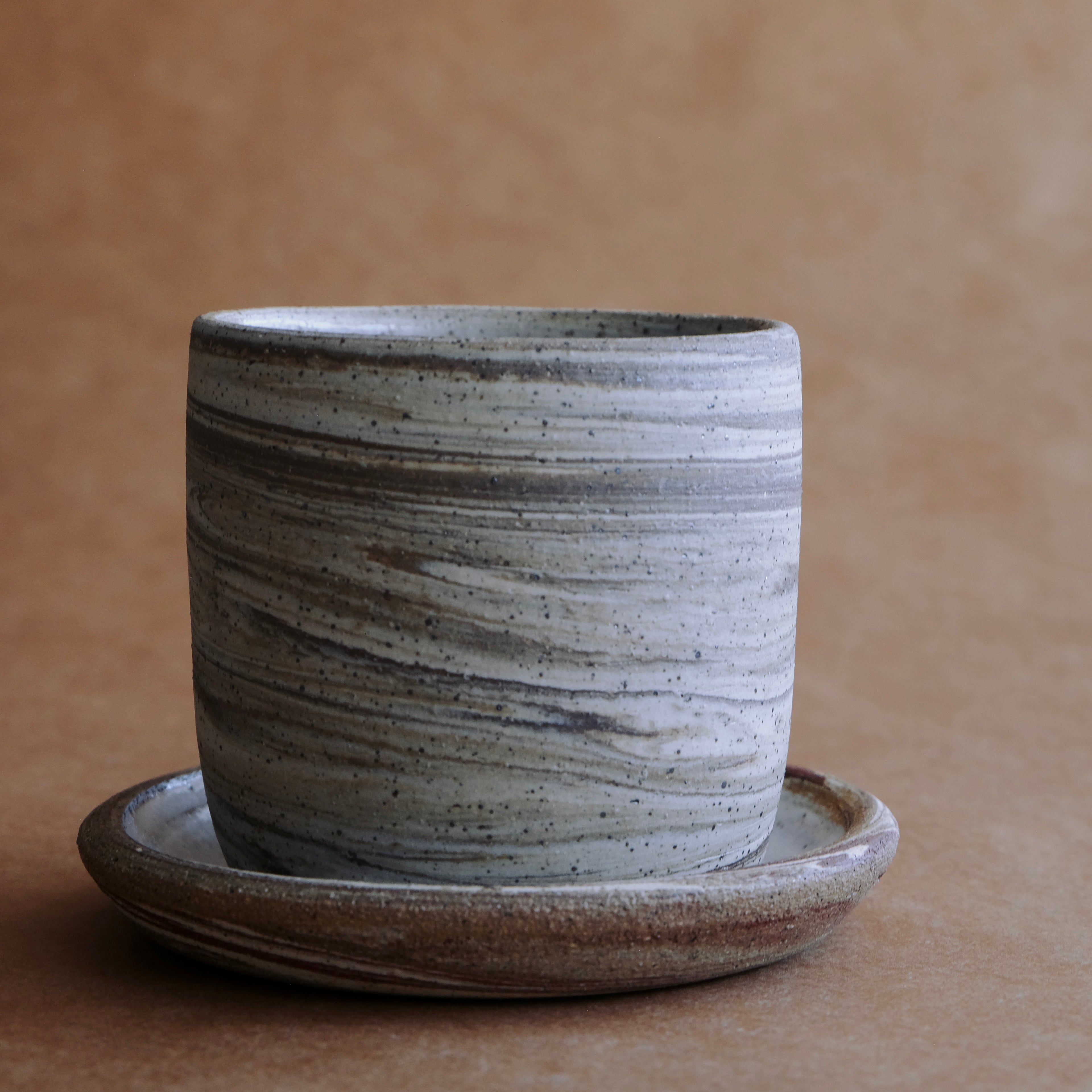 Planter Set Mini — Contrast Marble