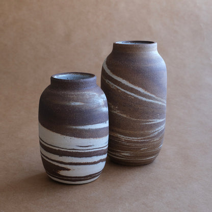 Short Vase — Contrast Marble