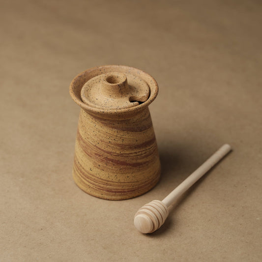 Angled Honey Jar with Dipper — Mars